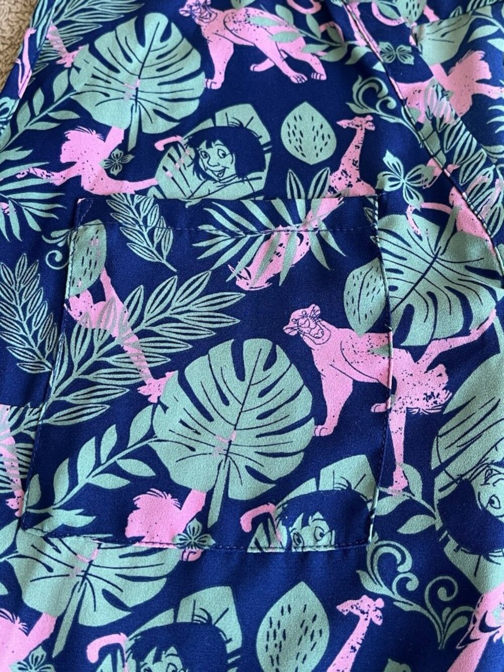 Disney Jungle Book Torrid Size 2 Hi Lo Button Front Georgette Blouse Top - Picture 16 of 16